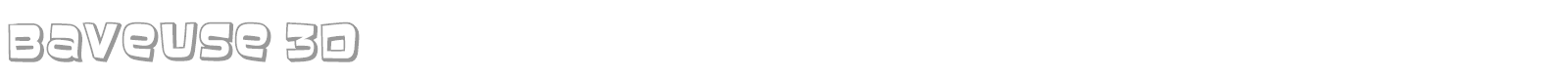 Baveuse font preview